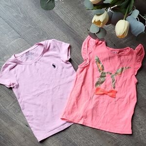 Polo by Ralph Lauren Pink and Coral Kids Tees Size 4-5